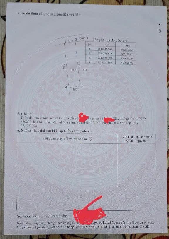 Đất thổ cư 100m² tại trung tâm Hòa Thạch - Giá chỉ 3 tỷ, cơ hội đầu tư tuyệt vời!