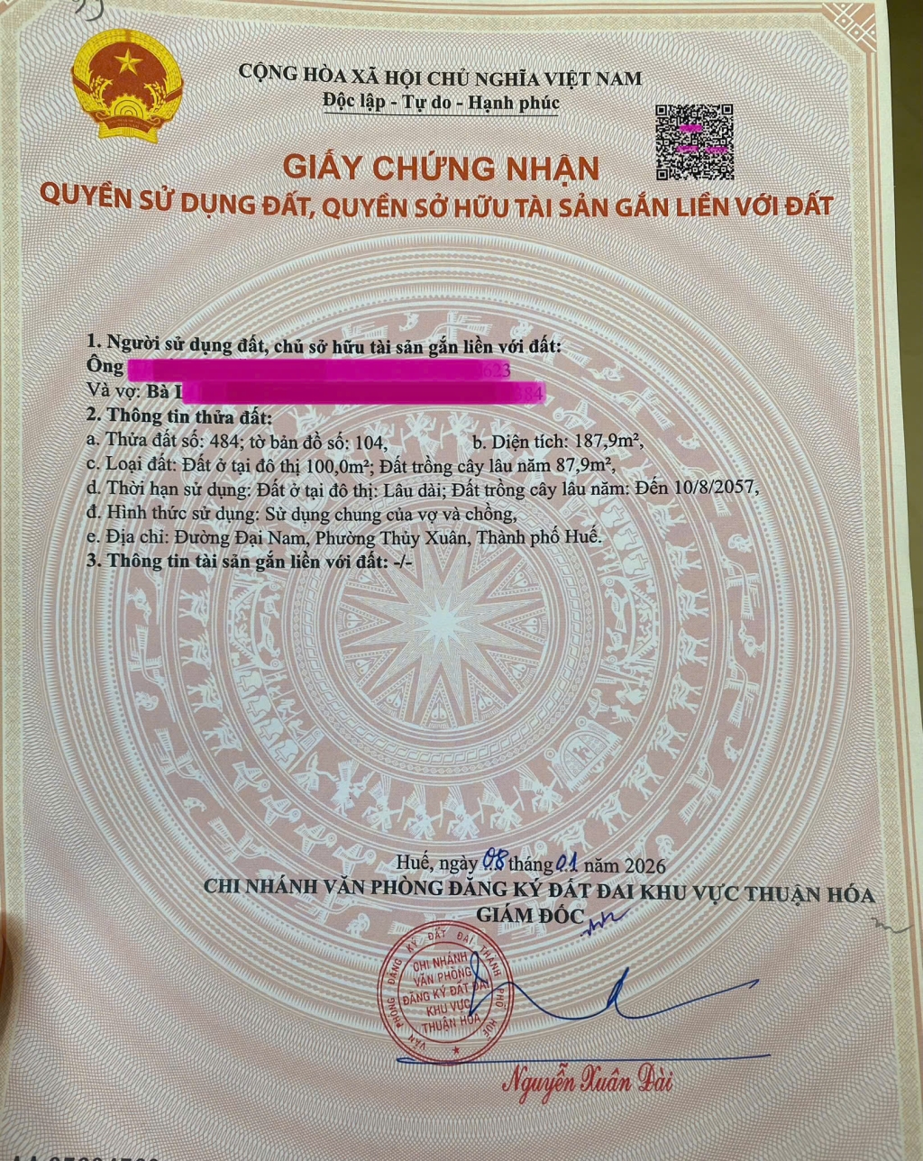 Đất mặt tiền đường Đại Nam - TP Huế 187.9m² giá 2.25 tỷ - Kinh doanh đắc địa!