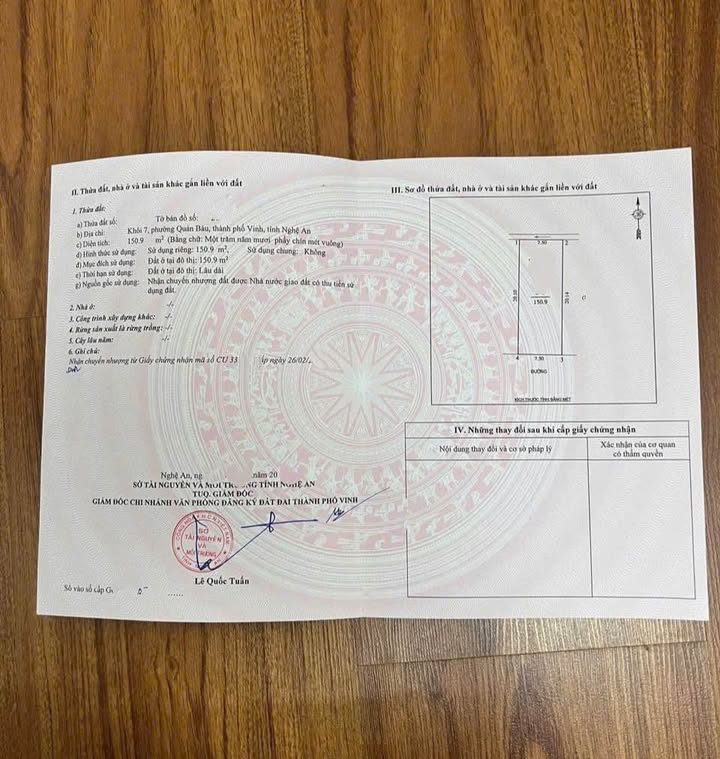 Đất mặt đường Võ Trọng Ân, TP Vinh 150.9m² giá 8.4 tỷ - Cơ hội đầu tư lý tưởng!