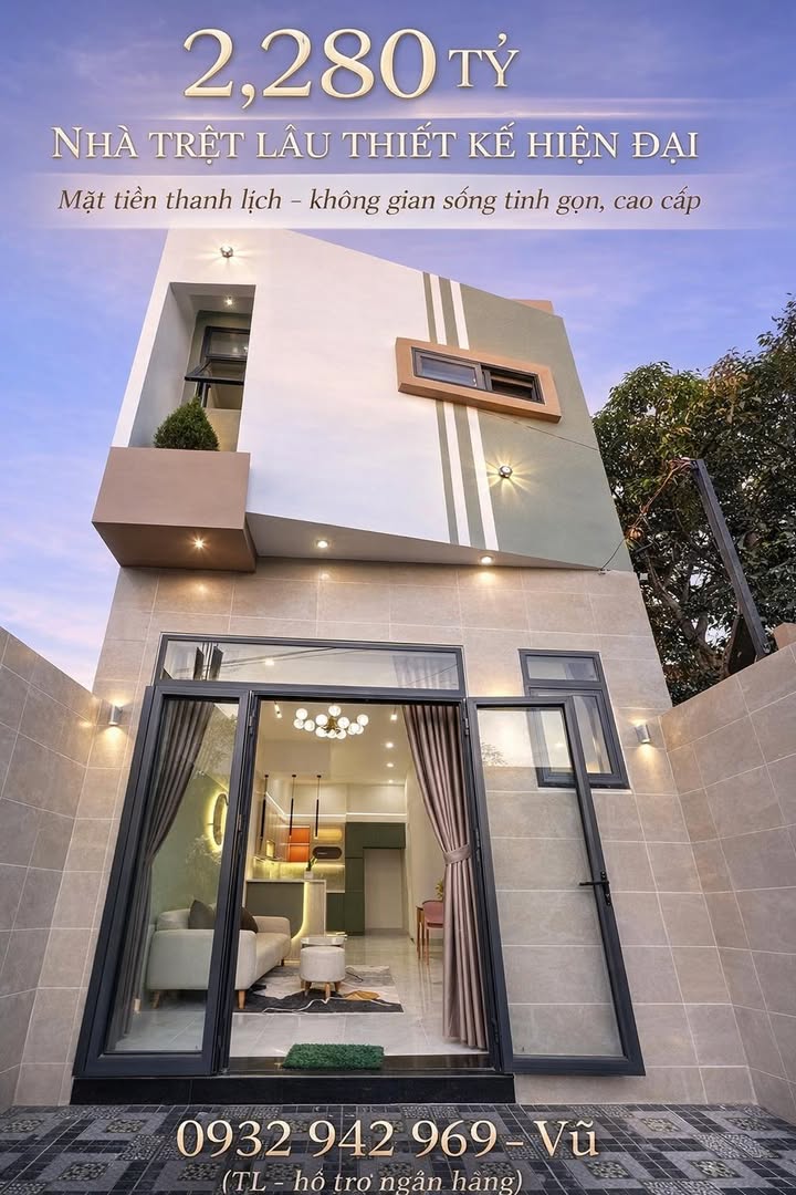 Nhà trệt lầu Trần Hoàng Na, Cần Thơ 42m² giá 2.28 tỷ - Full nội thất sang trọng!