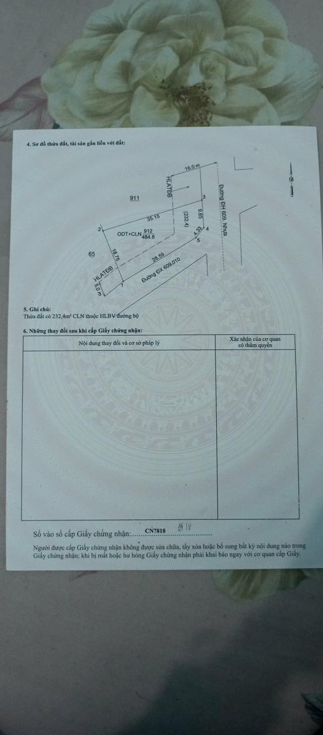 Đất nền Phú An Bến Cát 485m² giá 4 tỷ - Đầu tư sinh lời ngay!