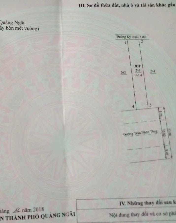 Đất nền Thị trấn Châu Ổ, Huyện Bình Sơn 146m² giá 3.35 tỷ - Sổ đỏ chính chủ!