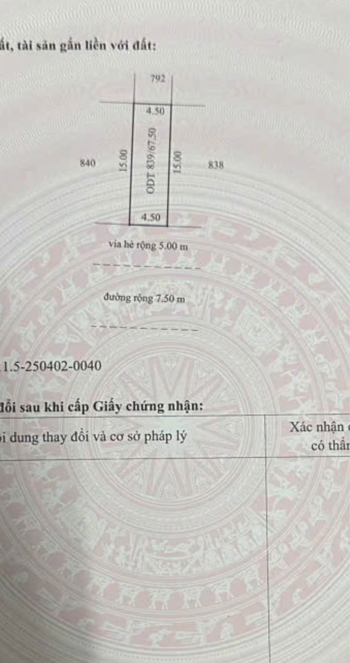 Đất Đô Thị Viện Nhi Hải Dương 67.5m² giá thỏa thuận - Sổ đỏ chính chủ