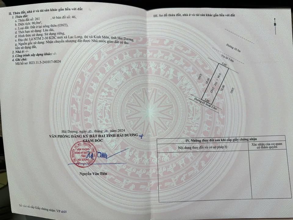 Đất nền đẹp Xã Lạc Long 90m² giá 2.25 tỷ - Đầu tư sinh lời ngay!