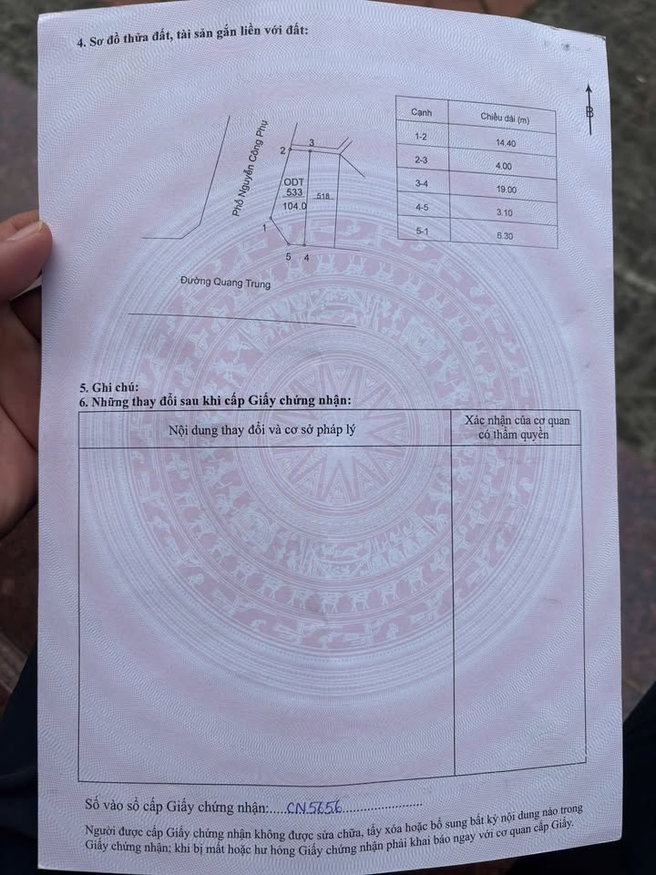 Đất nền lô góc 2 mặt tiền đường Quang Trung, Vĩnh Yên 104m² giá 3 tỷ - Cơ hội đầu tư tuyệt vời!