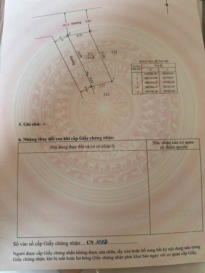 Bán đất Lương Điền Đông, Lộc An 163m² giá chỉ 599 triệu - Đầu tư sinh lời ngay!