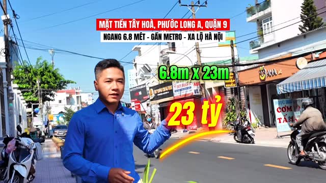 Đất mặt tiền đường Tây Hoà, Phước Long A 156m² giá 23 tỷ - Tiềm năng phát triển vượt bậc!