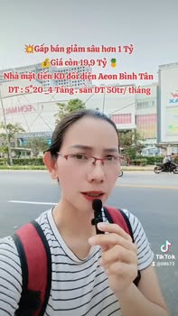 FrontHouse kinh doanh mặt tiền đường chính đối diện Aeon Bình Tân 100m² giá 19.9 tỷ - Cơ hội đầu tư tốt!