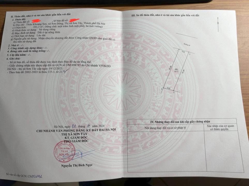 Đất nền mặt đường QL21 A, Xã Sơn Đông, 101m² - Đầu tư tiềm năng!