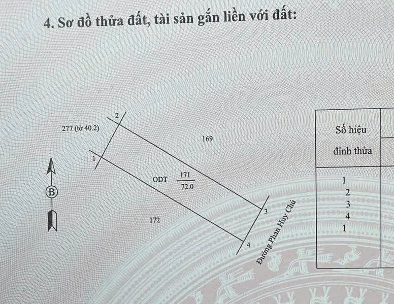 Đất nền khu TĐC Đồng Quýt, đường Phan Huy Chú, 72m² giá 3.25 tỷ - Vị trí đắc địa!