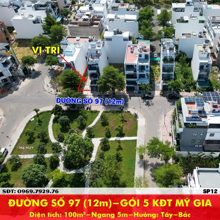 Đất nền KĐT Mỹ Gia, Nha Trang 100m² giá 5.8 tỷ - Gần công viên xanh mát!