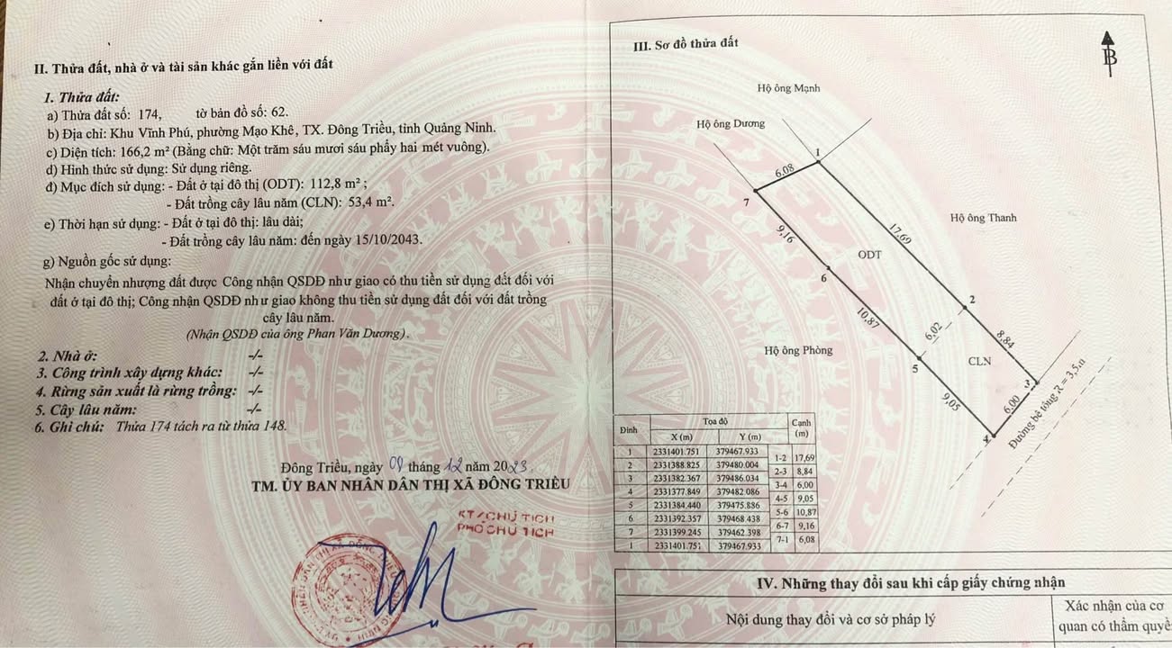 Đất nền Vĩnh Phú, Mạo Khê 166m² giá chỉ 5xx triệu - Cơ hội đầu tư tuyệt vời!