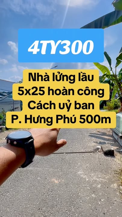 Nhà lửng 125m² Phường Hưng Phú chỉ 4.3 tỷ - Gần chợ, tiện ích đầy đủ!