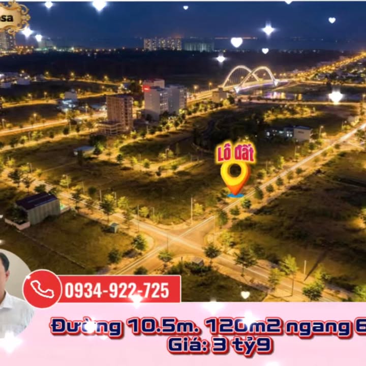 Đất nền Huyện Điện Bàn 120m² giá 3.9 tỷ - Đường 10.5m cực đẹp