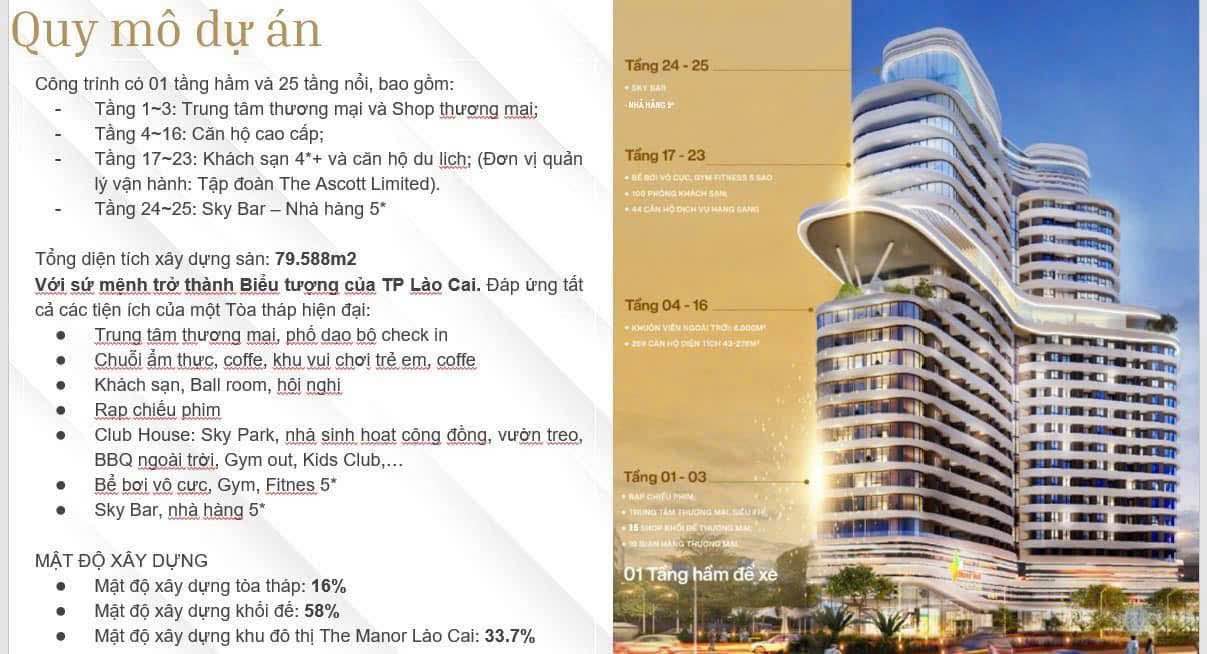 Căn hộ The Mannor Tower Lào Cai 58m² giá 2 tỷ - Không gian sống đẳng cấp!