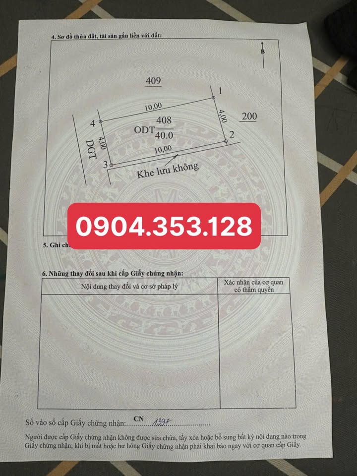 Đất thổ cư Trần Lãm Thái Bình 40m² giá 1 tỷ - Dân cư đông đúc, vị trí thuận lợi!