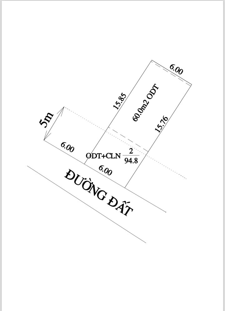 Đất thổ cư Xã Thanh Tuyền 60m² giá 750 triệu - Đường ô tô thuận tiện