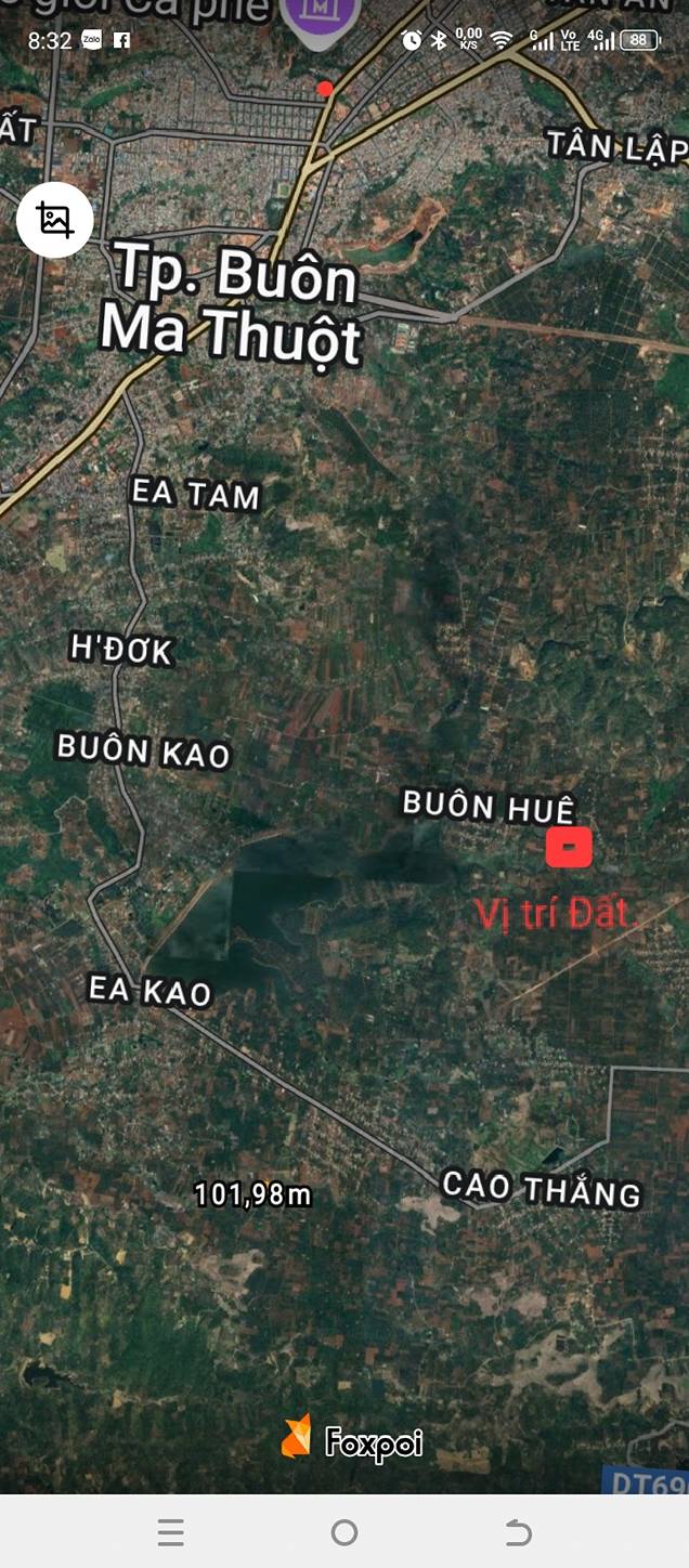 Lô đất thổ cư Phường EA Kao, Đắk Lắk 500m² giá 550 triệu - Cơ hội đầu tư tuyệt vời!