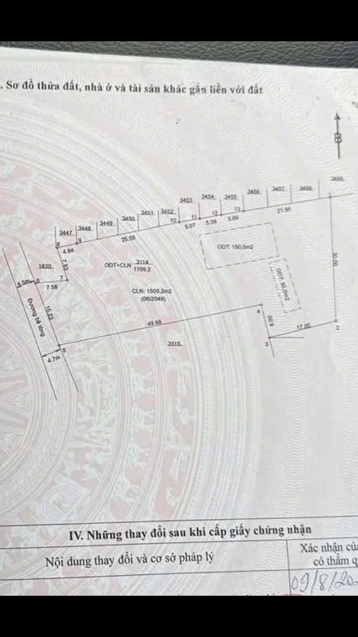 Đất thổ cư 1.700m² tại Thới Hòa, Bến Cát - Đầu tư sinh lời chỉ 5.5 tỷ!