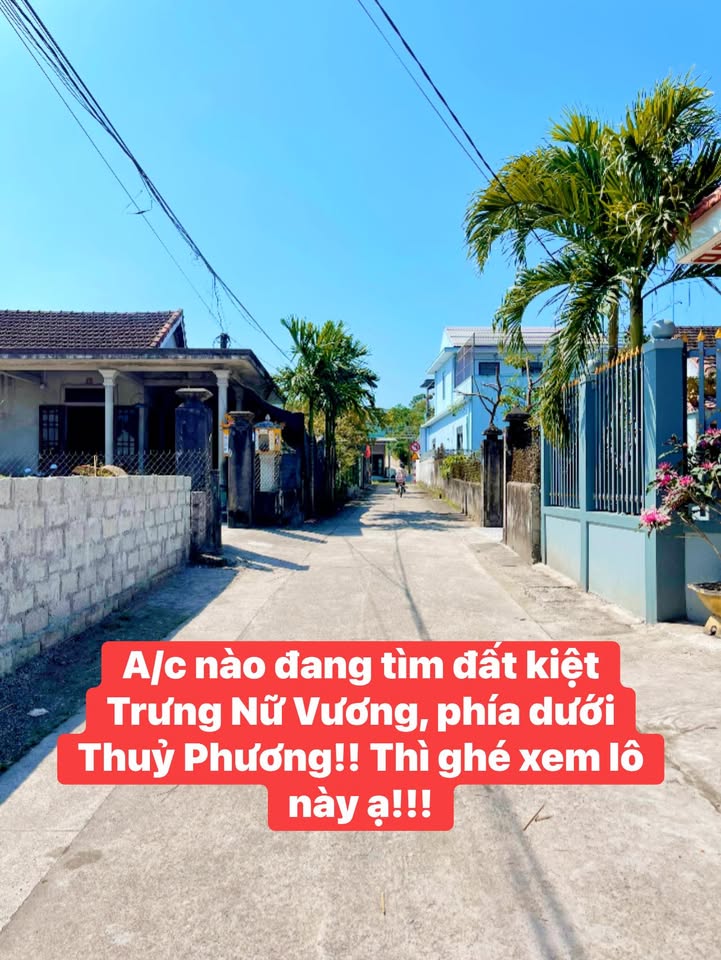 Đất nền Trưng Nữ Vương, Thủy Phương 75m² giá 1.1 tỷ - Cơ hội đầu tư hấp dẫn!