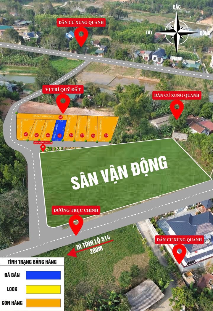 Đất nền Thọ Bình, Triệu Sơn giá chỉ 200 triệu - View sân bóng thoáng mát!