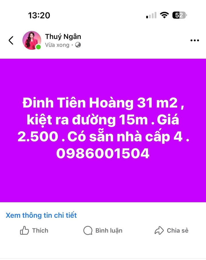 Nhà Kiệt Đinh Tiên Hoàng, Quận Thanh Khê 31m² giá 2.5 tỷ - Vị trí lý tưởng gần đường chính!