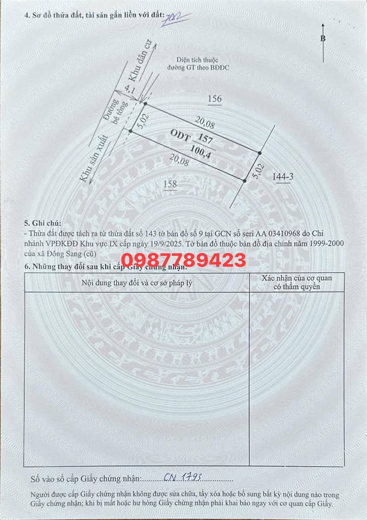 Đất thổ cư Mộc Sơn 100m² giá 1 tỷ - Đầu tư sinh lời ngay!