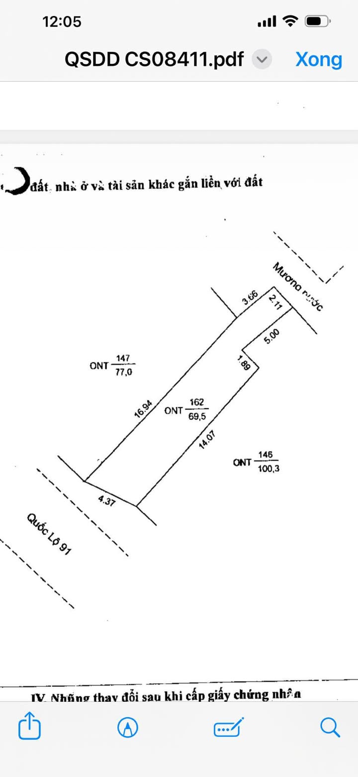 Nhà mặt tiền Quốc Lộ 91, Mỹ Đức, 69m² chỉ 1,2 tỷ - Cơ hội đầu tư tuyệt vời!