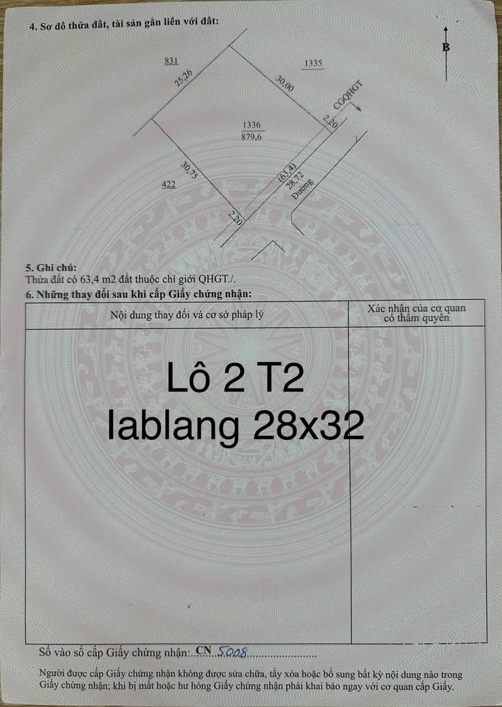 Lô đất thổ cư tại thôn 2, xã Ia Blang, huyện Chư Sê, diện tích 896m², giá 53.76 tỷ - Cơ hội đầu tư tuyệt vời!