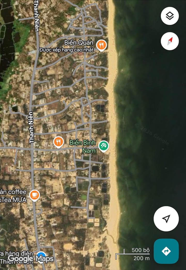 Đất Biển Bình Nam Đà Nẵng 2000m² giá chỉ 4 tỷ - Cơ hội đầu tư sinh lời cao!