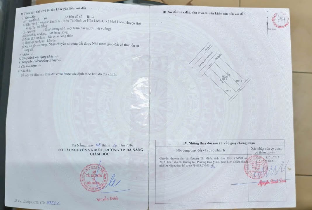 Đất nền đường Hòa Liên 4 Đà Nẵng 120m² giá 2.8 tỷ - Vị trí đắc địa, tiện ích đầy đủ!