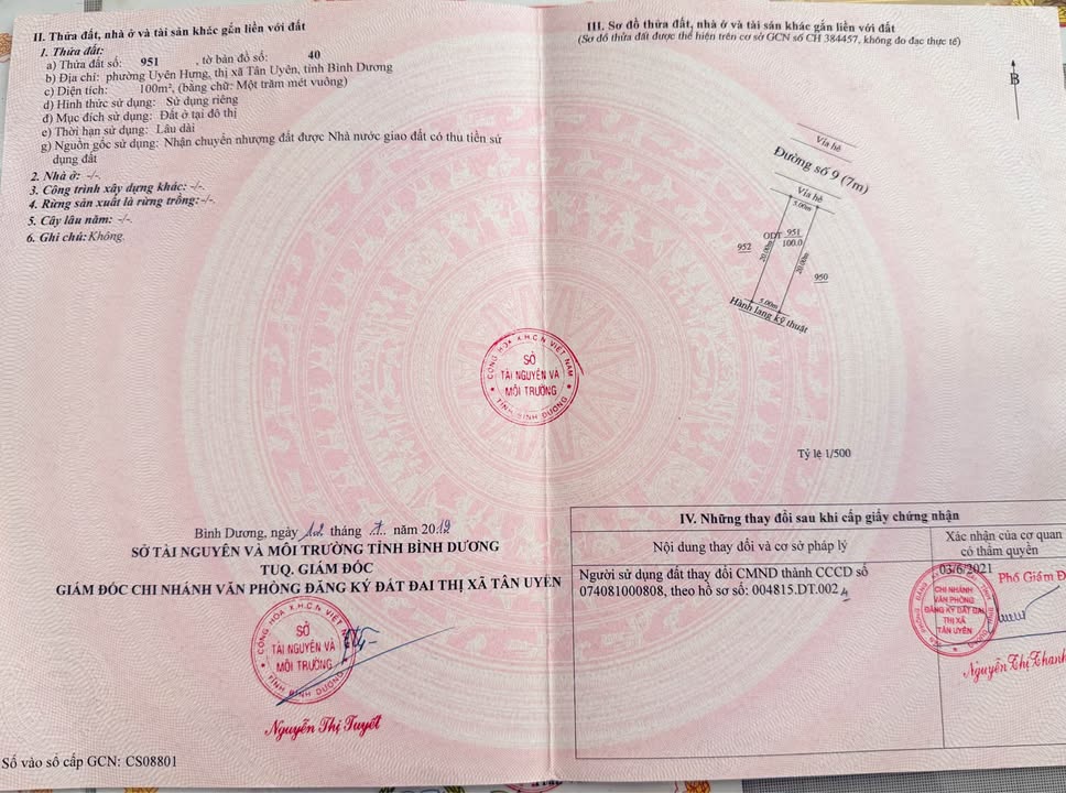 Đất thổ cư KDC Giminex Tân Uyên 100m² giá 2 tỷ - Đường nhựa 8m thông