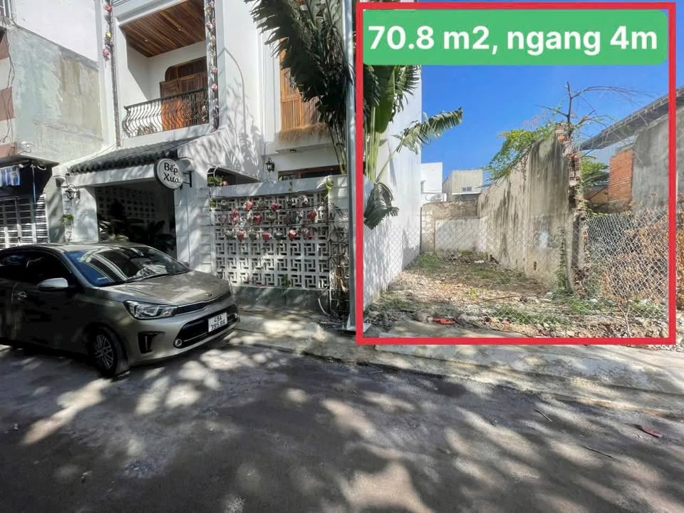 Đất hẻm ô tô đường Sư Vạn Hạnh, Nha Trang, 70.8m² - Pháp lý sổ hồng chính chủ