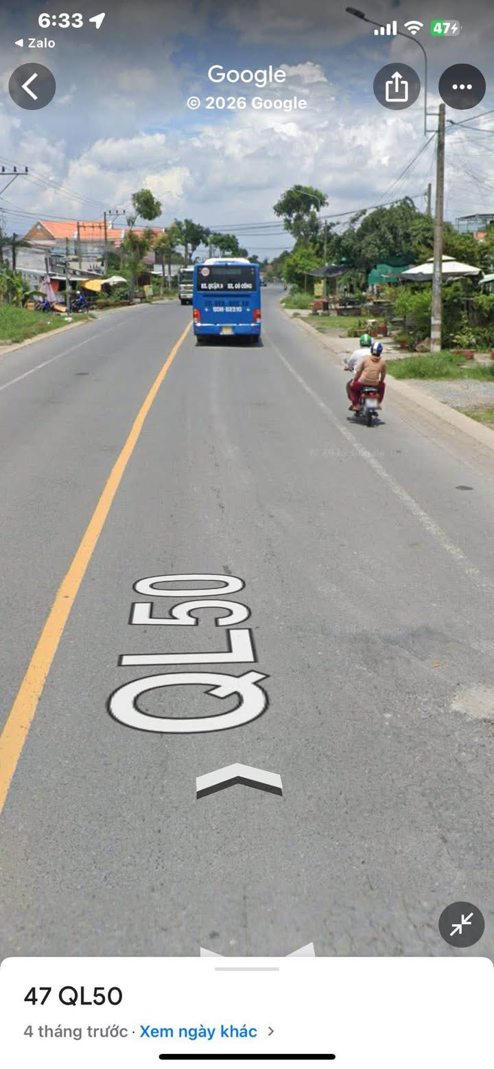 Lô đất 2 mặt tiền QL50 & Trần Văn Nghĩa 2600m² giá 7.8 tỷ - Đầu tư sinh lời ngay!