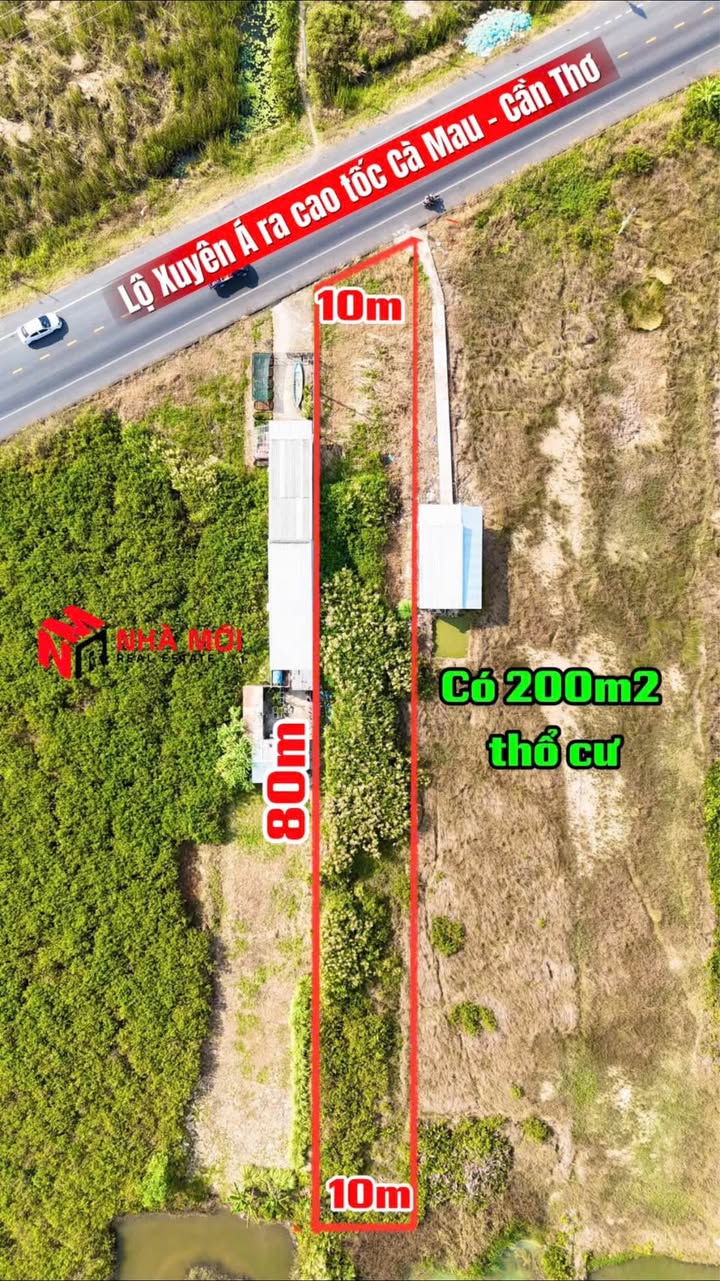 Đất mặt tiền Xuyên Á, Huyện Thới Bình, 800m² giá 16 tỷ - Đầu tư sinh lời ngay!
