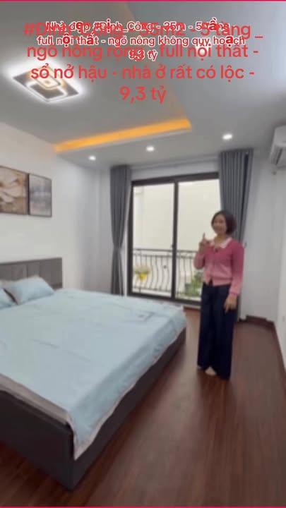 Nhà đẹp Định Công 35m² giá 9.3 tỷ - Sổ đỏ nở hậu, full nội thất!