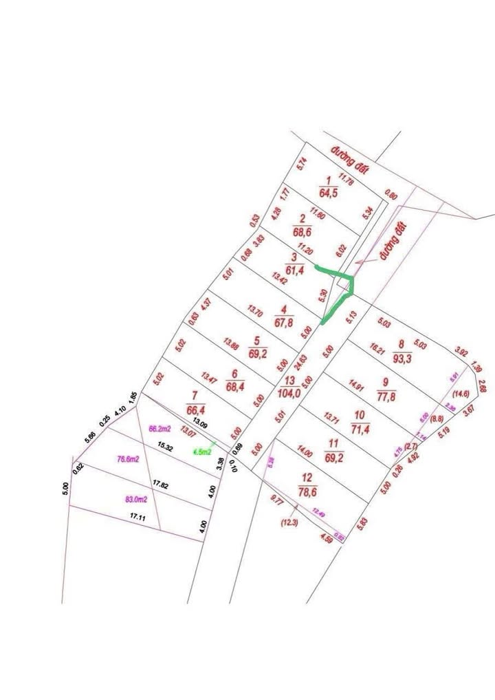 Đất thổ cư Hoàng Tâm, 79m² giá 600 triệu - Sổ đỏ chính chủ, tiện ích đầy đủ!