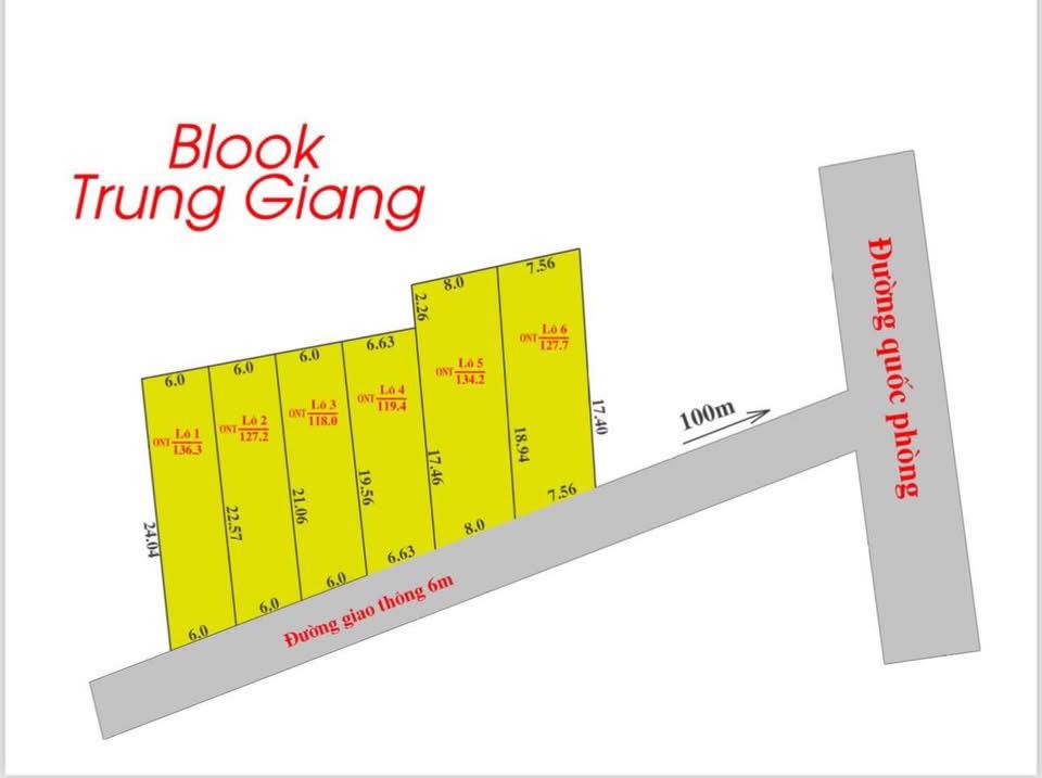 Đất nền Trung Giang, Huyện Gio Linh, 144m² giá tốt - Cơ hội đầu tư sinh lời!