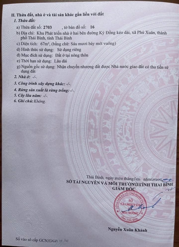 Đất nền KĐT Kỳ Đồng 67m² giá chỉ 2.45 tỷ - Sổ hồng chính chủ!