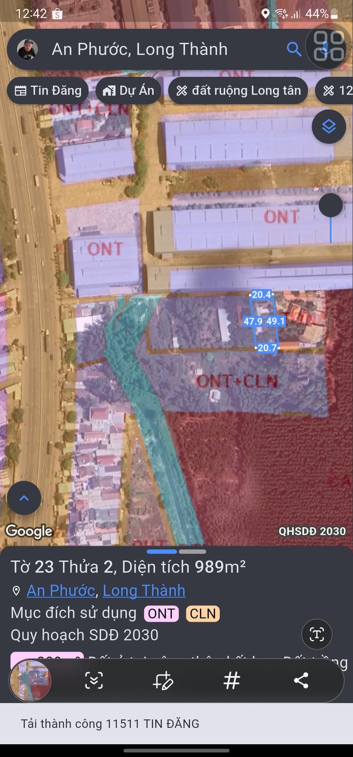 Đất nền An Phước, Long Thành 989m² giá 7 tỷ - Đầu tư sinh lời!