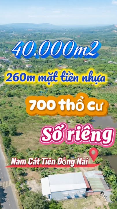 Đất Farm 4 Hecta Nam Cát Tiên giá chỉ 10 tỷ - Cơ hội đầu tư sinh lời!