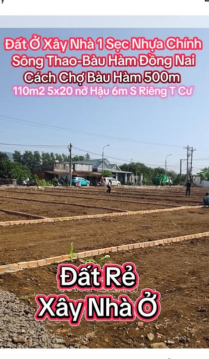 Đất ở Bàu Hàm, Trảng Bom 110m² - Sổ đỏ chính chủ, giá thỏa thuận!