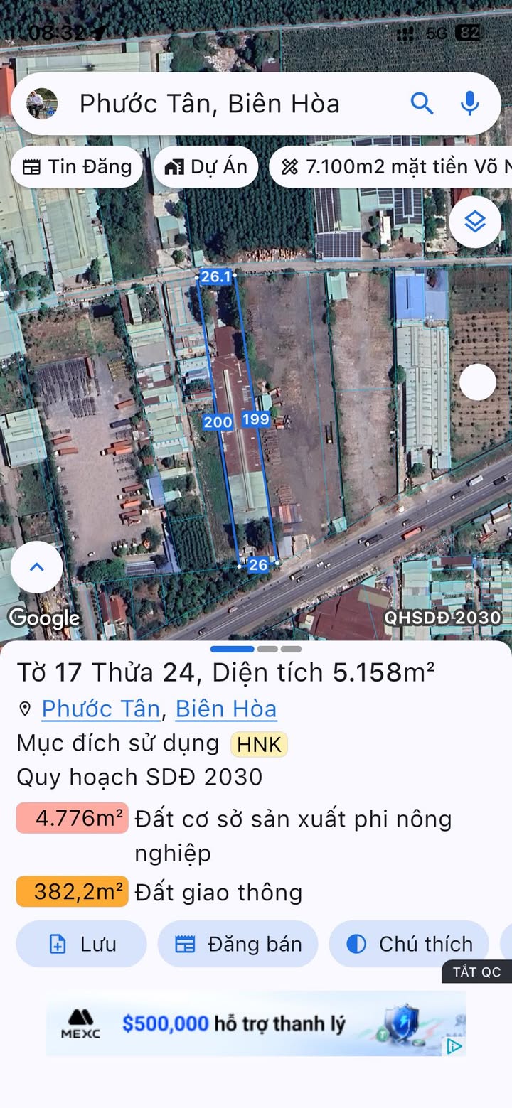 Bán xưởng Phước Tân, Biên Hòa 5100m² giá 35 tỷ - Dòng tiền ổn định!
