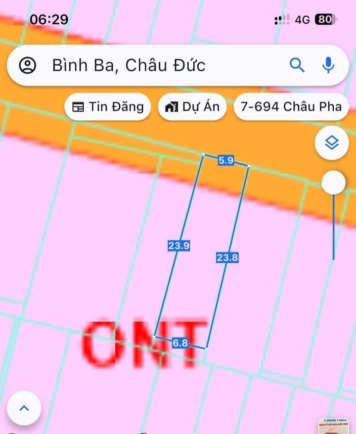 Đất nền Khu Công Nghiệp SONADEZI Bình Ba 133m² giá 1,25 tỷ - Cơ hội đầu tư hấp dẫn!