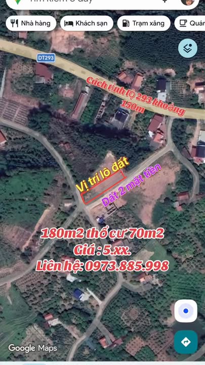 Đất thổ cư Huyện Yên Dũng 180m² giá 5 tỷ - Đầu tư sinh lời tiềm năng!