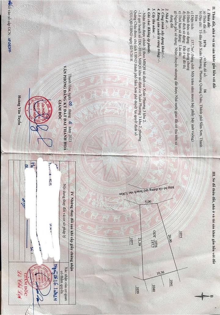 Đất nền mặt tiền đường Tây Sơn Sầm Sơn 157m² giá chỉ 1X triệu/m² - Cơ hội đầu tư hấp dẫn!