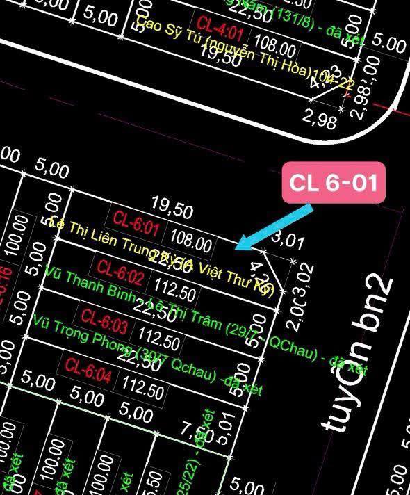 Đất nền dự án Châu Chính, Sầm Sơn 108m² giá 1.9 tỷ - Đối diện Sunworld