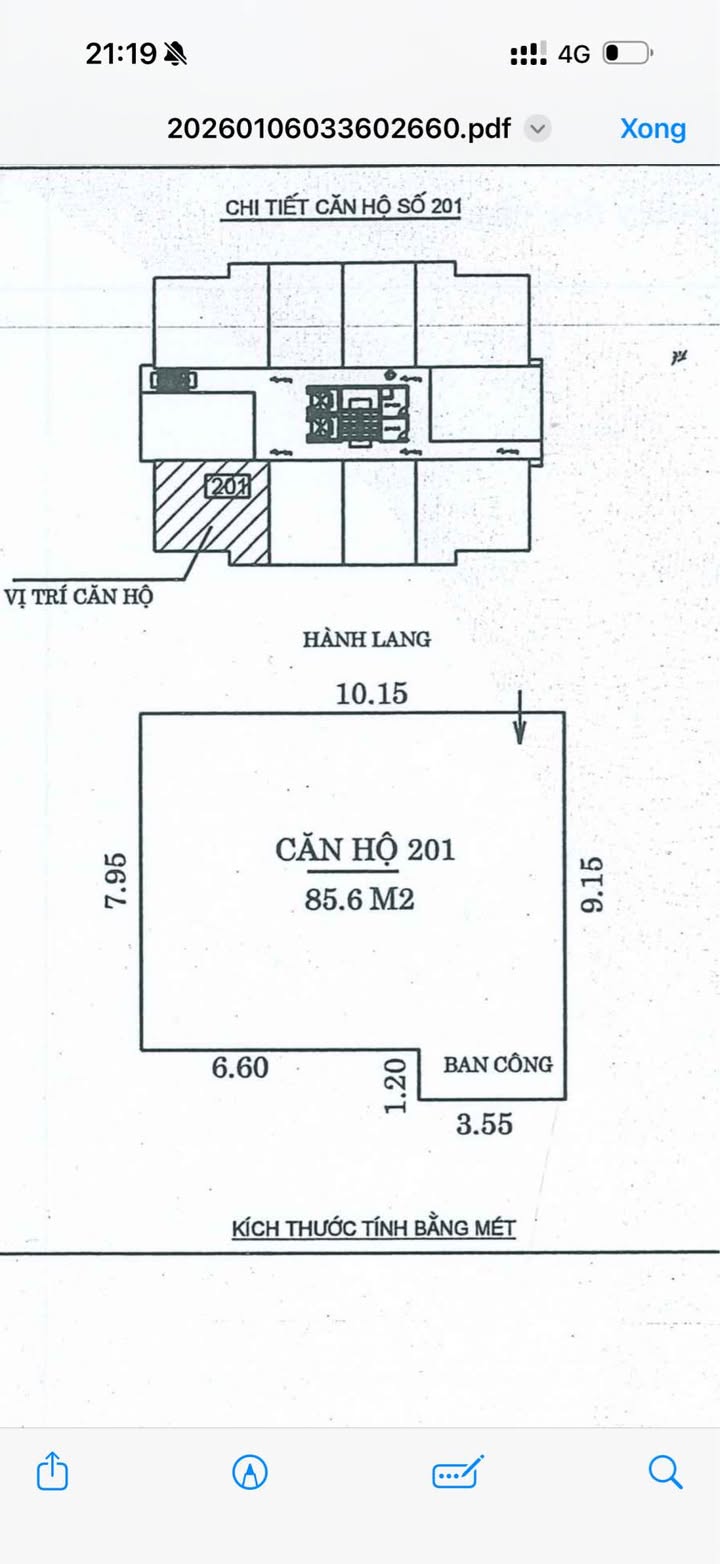 Chung cư Handico A3, Đường 32, 85m² giá 2.8 tỷ - Phù hợp cho thuê văn phòng!