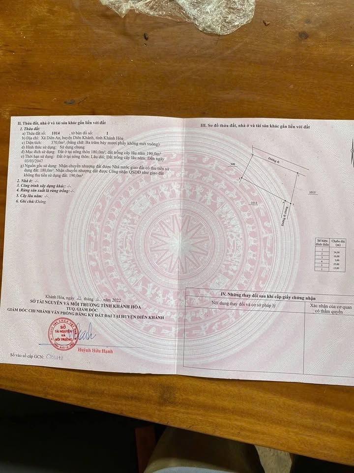 Đất nền Diên An, Diên Khánh 370m² giá 6.47 tỷ - Gần biển Nha Trang