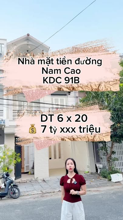 Nhà mặt tiền đường Nam Cao, Quận Ninh Kiều, 120m² - Thiết kế hiện đại, thông thoáng!